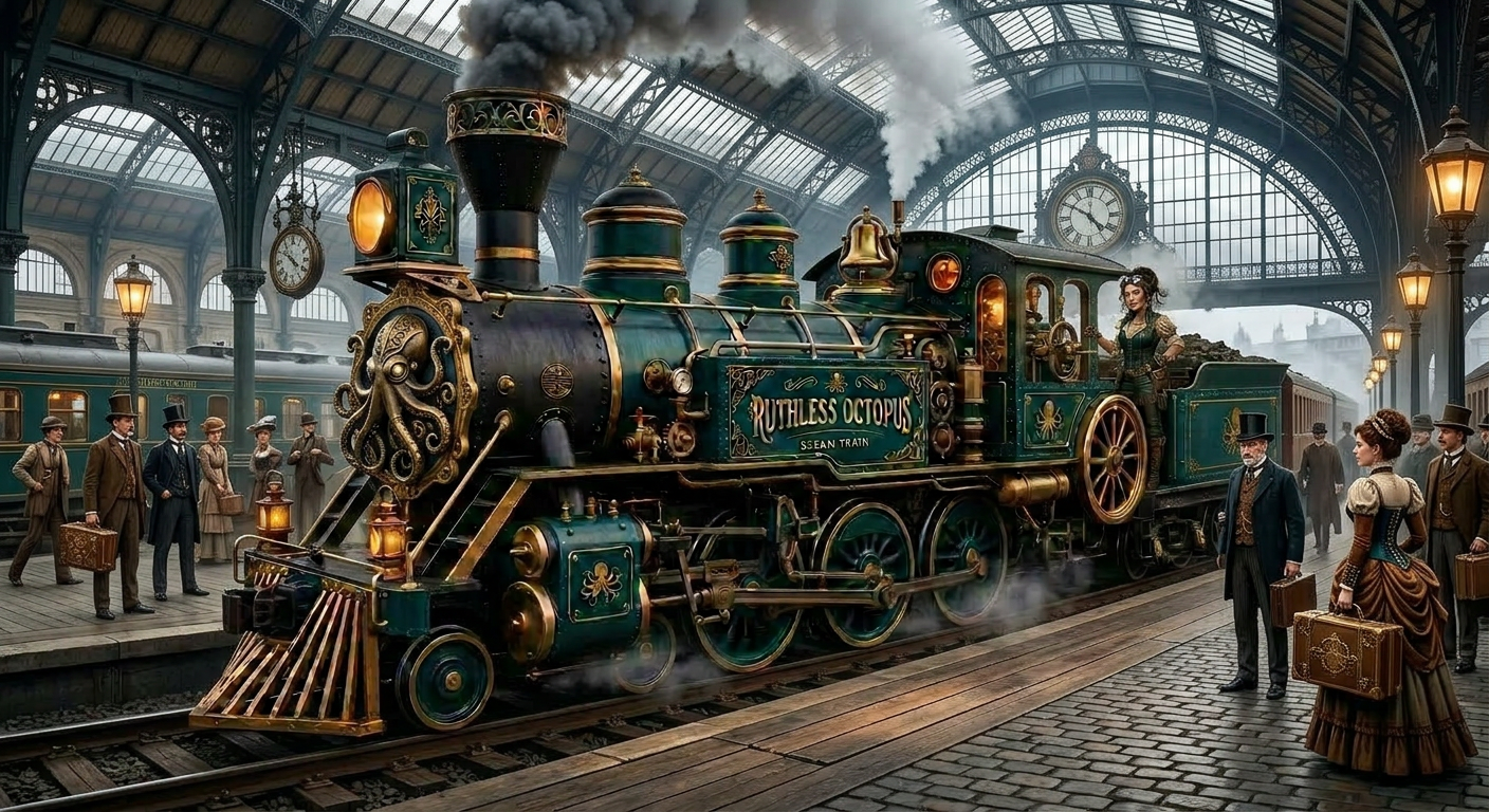 Ruthless Octopus Steam Train